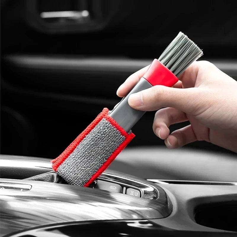 Cepillo multiusos para limpiar la salida del aire acondicionado del coche, accesorio para coche, cepillo multiusos para el interior del coche, cepillo de limpieza.
