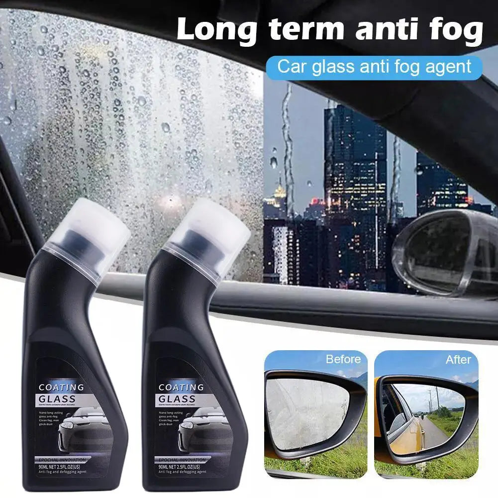 Spray antivaho para coches, agente de recubrimiento antivaho para cristales, desempañador de ventanas, pantallas, espejos y parabrisas.
