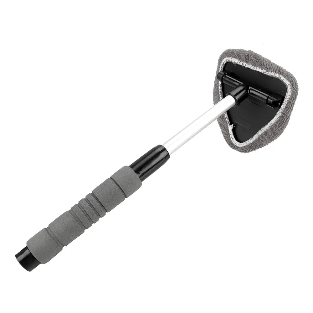 Cepillo de microfibra telescópico para limpiar parabrisas de coche, limpiador de cristales para ventanas de coche, limpiador de ventanas, eliminador de niebla para ventanas