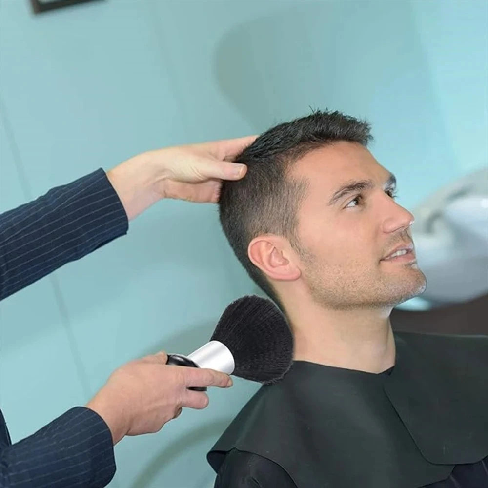 Marseilis-cepillo suave para quitar el polvo del cuello, cepillo suave para cortar el pelo, limpieza del cuello y Facial