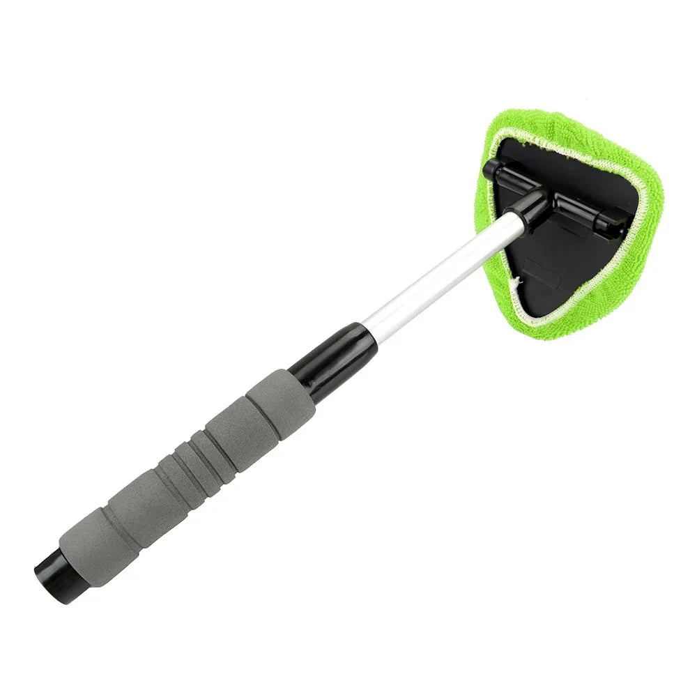 Cepillo de microfibra telescópico para limpiar parabrisas de coche, limpiador de cristales para ventanas de coche, limpiador de ventanas, eliminador de niebla para ventanas