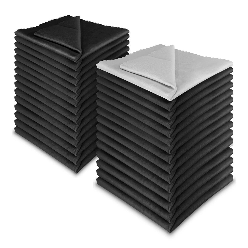Paquete de 10 paños de microfibra para limpiar pantallas de gafas, accesorios para gafas y pantallas de teléfonos móviles.