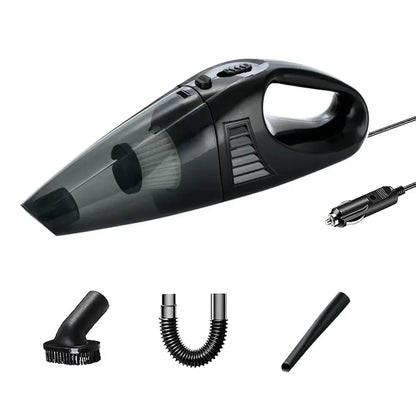 Aspiradora portátil de mano de alta potencia de 12 V con diseño con cable: elimina polvo, restos de comida, arena y pelo de perro. Perfecta para coches.