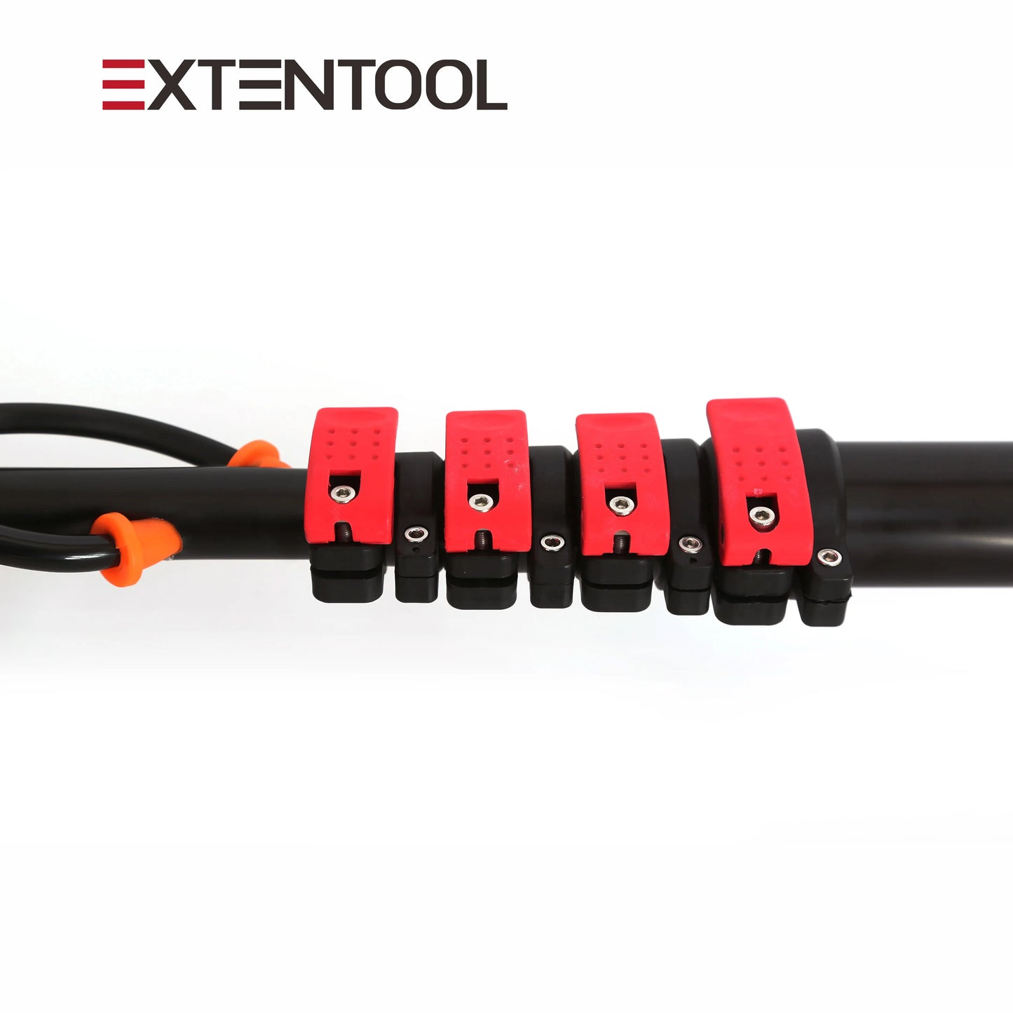 Extentool 7,5 m Limpieza automática de paneles solares con pértiga eléctrica alimentada por agua Cepillo de limpieza solar con pértiga extensible