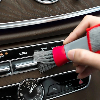 Cepillo multiusos para limpiar la salida del aire acondicionado del coche, accesorio para coche, cepillo multiusos para el interior del coche, cepillo de limpieza.
