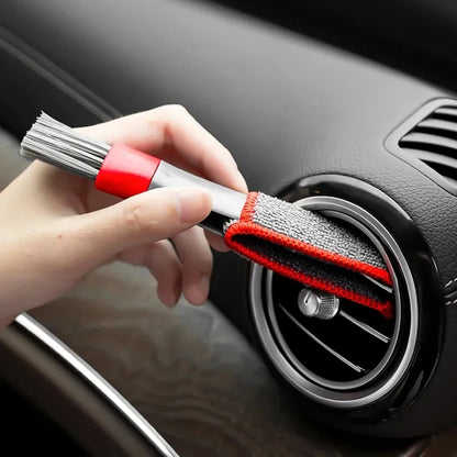 Cepillo multiusos para limpiar la salida del aire acondicionado del coche, accesorio para coche, cepillo multiusos para el interior del coche, cepillo de limpieza.
