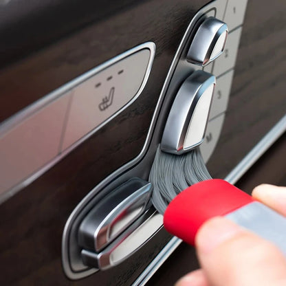Cepillo multiusos para limpiar la salida del aire acondicionado del coche, accesorio para coche, cepillo multiusos para el interior del coche, cepillo de limpieza.