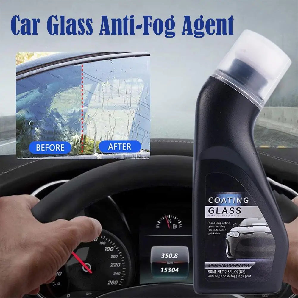Spray antivaho para coches, agente de recubrimiento antivaho para cristales, desempañador de ventanas, pantallas, espejos y parabrisas.
