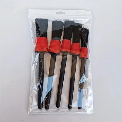 Juego de cepillos de detallado Cepillos para coche Cepillo de detallado para limpieza de coche Cepillo de detallado Salida de aire del salpicadero Cepillos para ruedas