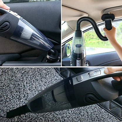 Aspiradora de mano inalámbrica, potente succión ciclónica, aspiradora portátil recargable para la limpieza del interior del coche y del hogar, incluyendo el pelo de mascotas.