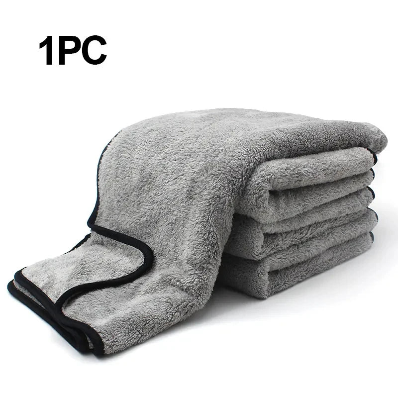 Toalla de microfibra Accesorios para lavado de autos Paño de limpieza de autos súper absorbente Toalla de microfibra premium para autos Secado en un solo uso