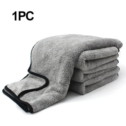 Toalla de microfibra Accesorios para lavado de autos Paño de limpieza de autos súper absorbente Toalla de microfibra premium para autos Secado en un solo uso